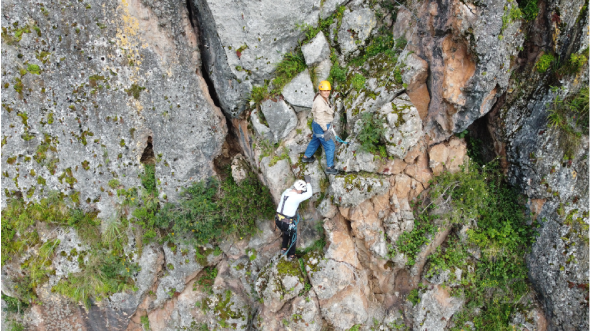 Rappel en Cusco con History Adventure. 